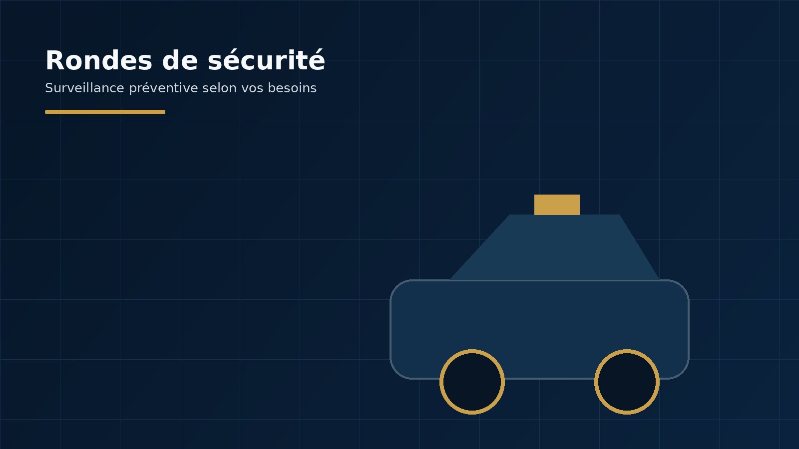 Agent effectuant une ronde de sécurité